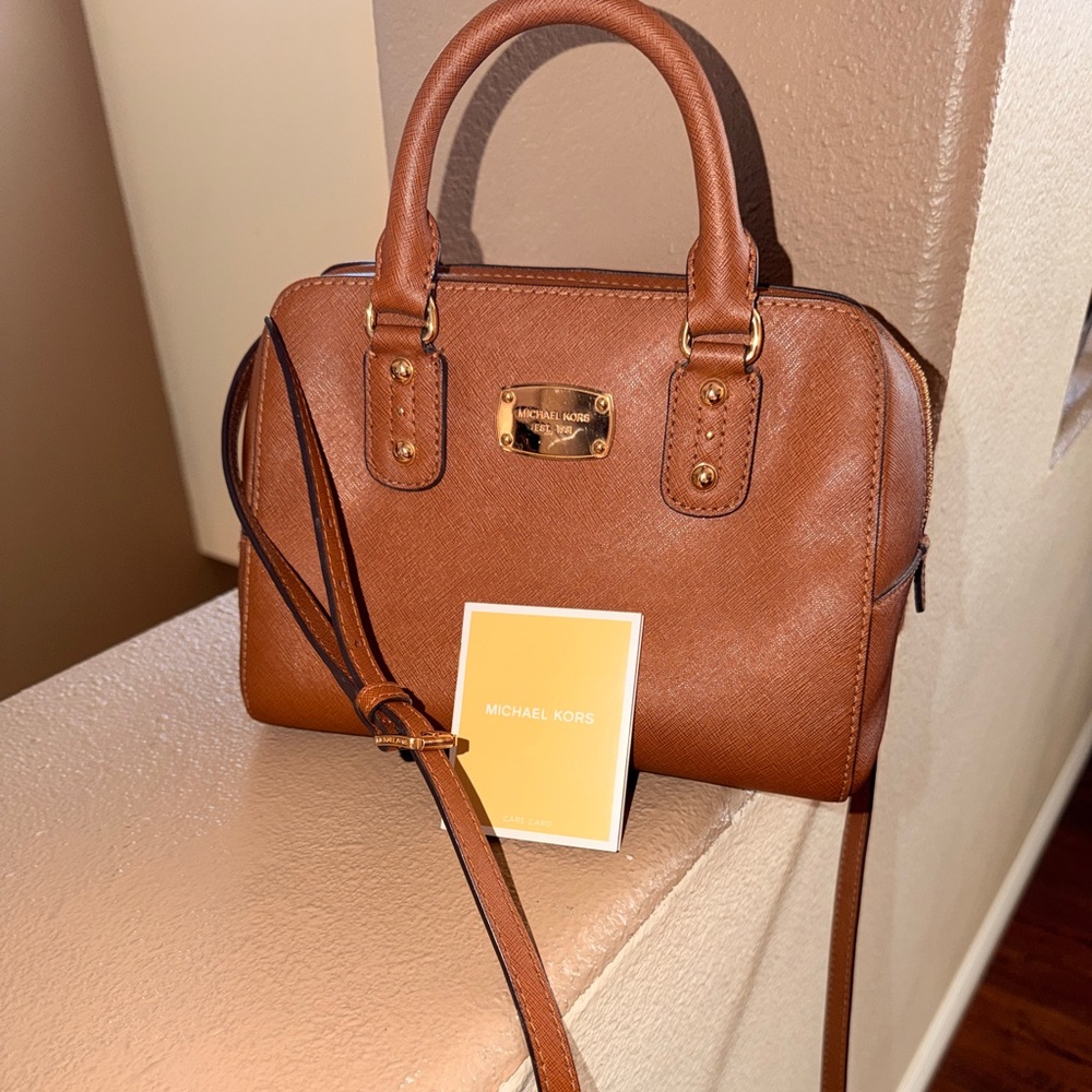 Michael Kors Tan Leather Satchel